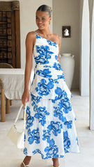 Nalani Maxi Dress - Blue Floral