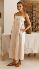 Gracia Maxi Dress - Beige