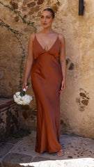 Ziah Maxi Dress - Copper