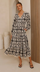 Lani Maxi Dress - Cortana Print