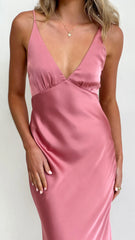 Ziah Maxi Dress - Baked Rose