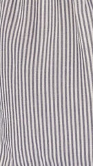 Wendy One Shoulder Maxi Dress - Blue / White Stripe
