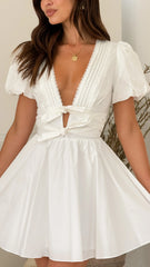 Kaloni Mini Dress - White