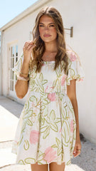 Molly Mini Dress - Primavera Print