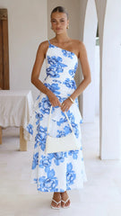Nalani Maxi Dress - Blue Floral