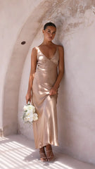 Ziah Maxi Dress - Latte