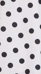 Vanessa Mini Dress - White Polka