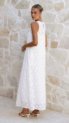 Cerelia Maxi Dress - White Lace
