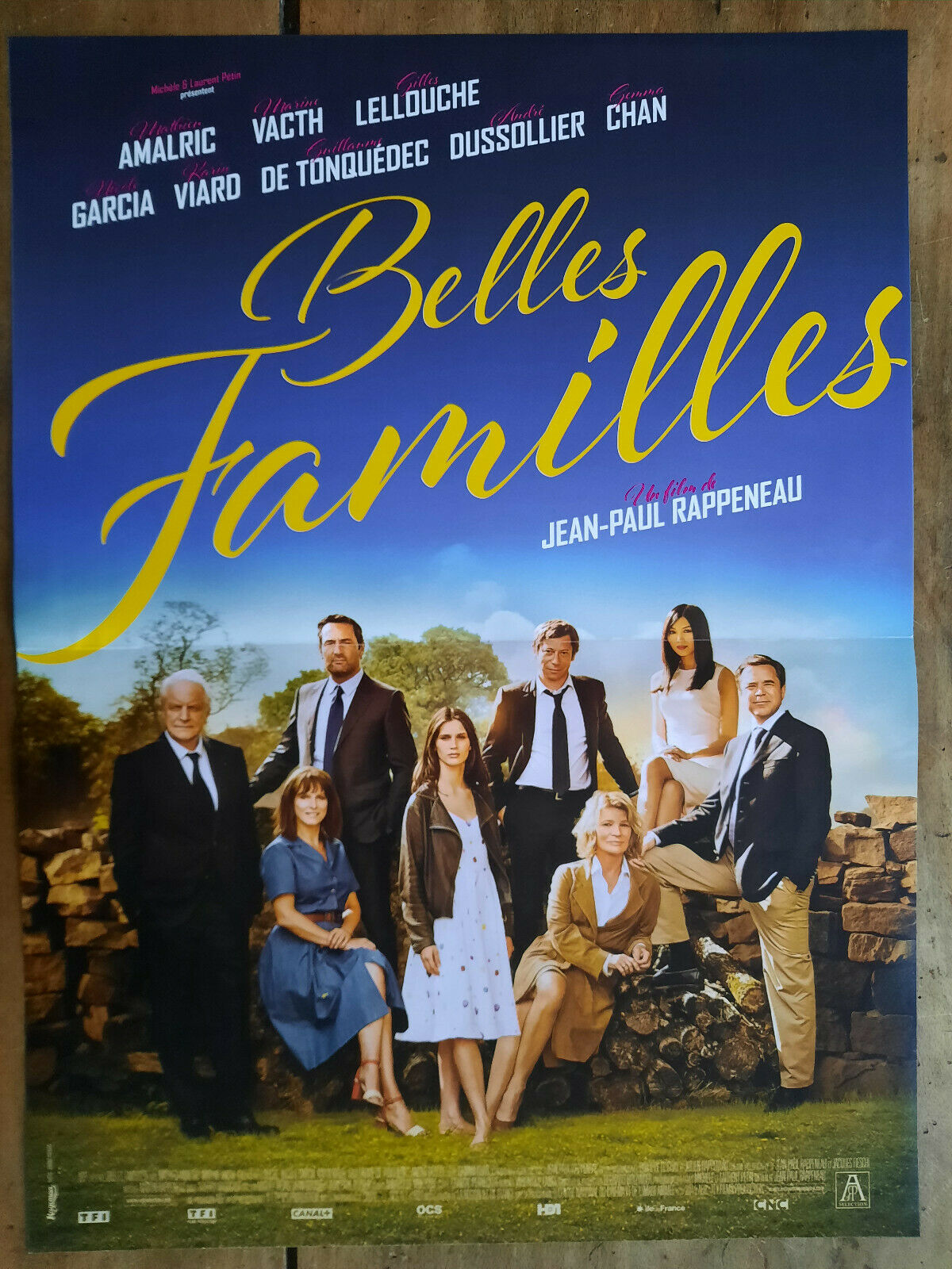Affiche BELLES FAMILLES Jean-paul RAPPENEAU Mathieu ALMARIC N.GARCIA 40x60cm
