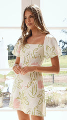 Anita Mini Dress - Primavera Print