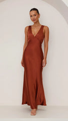 Sofia Maxi Dress - Rust