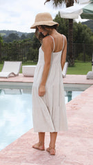Zoey Midi Dress - Natural
