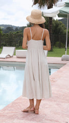 Zoey Midi Dress - Natural
