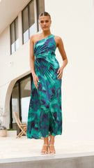 Laken Maxi Dress - Green Print