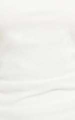 Vilma One-Shoulder Crepe Mini Dress – Sleek White Bodycon for After-Dark Glam