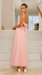 Gianna Maxi Dress - Pink Lace