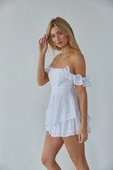 Presley Off-The-Shoulder Ruffle Romper