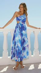 Laken Maxi Dress - Blue Floral