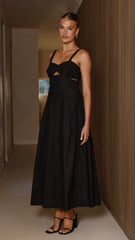 Harleigh Midi Dress - Black