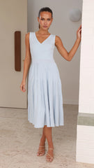 Jayde Knit Dress - Light Blue