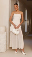 Fenella Asymmetrical Maxi Dress - Butter