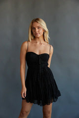 Ivy Lace Bustier Babydoll Mini Dress