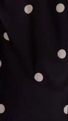 Tahlia Midi Dress - Black Polka Print