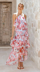 Soho Maxi Dress - Pink Floral