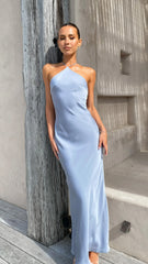 Chiara Maxi Dress - Steel Blue
