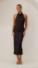 Rina Midi Dress - Black