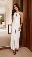 Milli Maxi Dress - Beige/Black