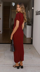 Mari Maxi Dress - Burgundy