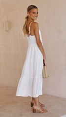 Zoey Midi Dress - White