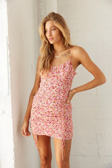 Heidi Floral Cinched Mini Dress
