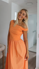 Immy Midi Dress - Melon