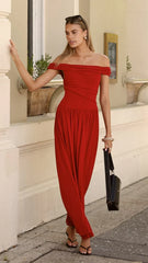 Manalla Maxi Dress - Cherry