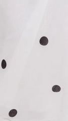 Tahlia Midi Dress - White Polka Print