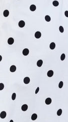 Milani Maxi Dress - White Polka