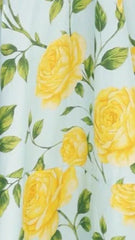 Paisley Mini Dress - Lemon/Aqua Floral