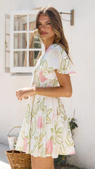 Molly Mini Dress - Primavera Print