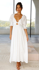 Cierra Midi Dress - White