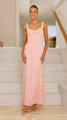 Gianna Maxi Dress - Pink Lace
