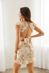 Holly Floral Ruffle Mini Dress