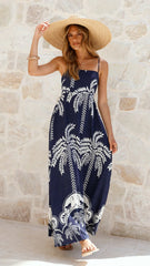 Jaylene Maxi Dress - Navy Bahamas