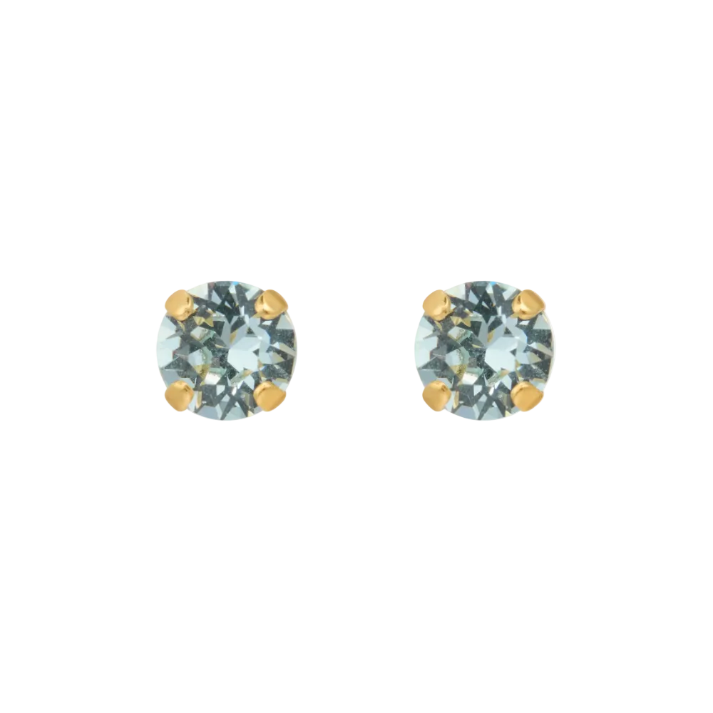 Caroline Svedbom Gold Mini Crystal Light Azore Stud Earrings