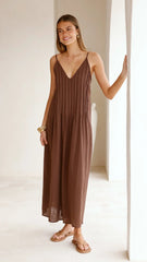 Aspen Maxi Dress - Chocolate