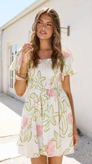 Molly Mini Dress - Primavera Print