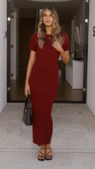 Mari Maxi Dress - Burgundy