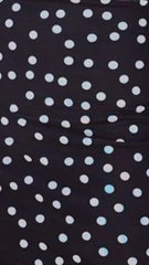 Lilani Maxi Dress - Black/White Polka Dot