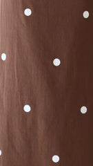 Liara Strapless Mini Dress - Brown/White Polka